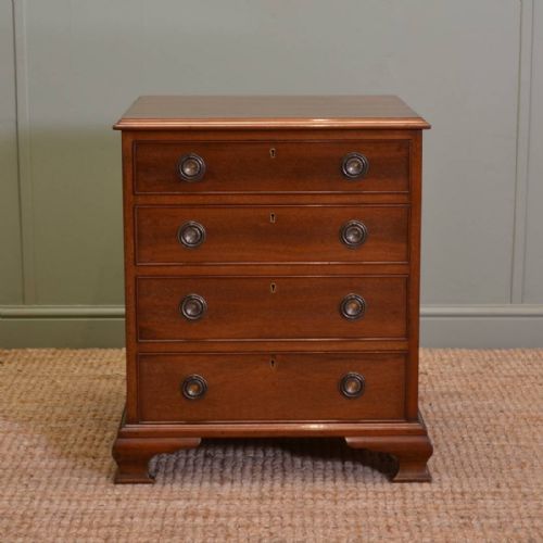 Small Edwardian Mahogany Antique Chest of Drawers