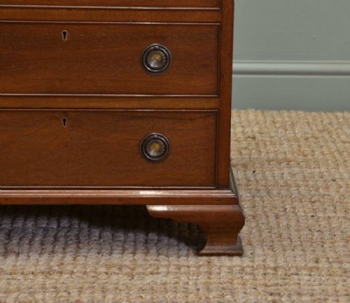 fig 1. Small Edwardian Mahogany Antique Chest Of Drawers