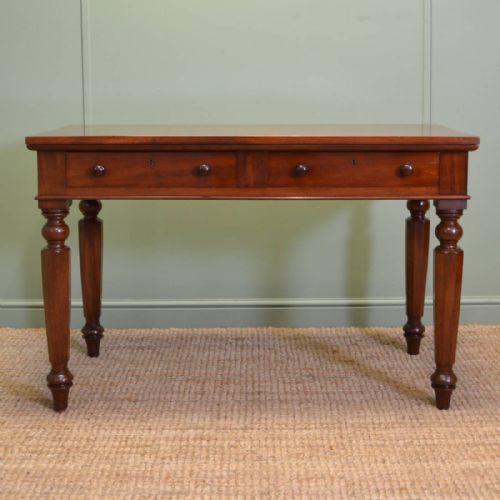 Stunning Quality William IV Mahogany Antique Writing / Console Table.