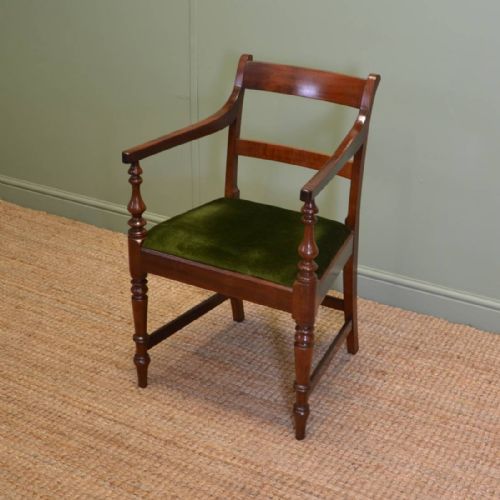 Fine Quality Regency Mahogany Antique Desk Chair