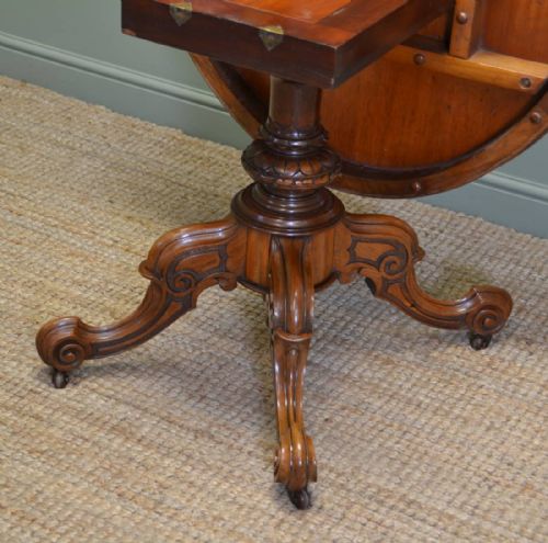 fig 2. Magnificent Quality Victorian Figured Burr Walnut oval Dining Table