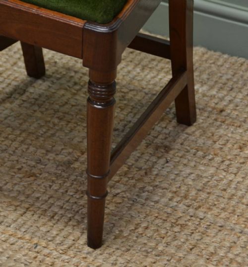fig 2. Set Of Six Fine Quality Regency Mahogany Antique Dining Chairs