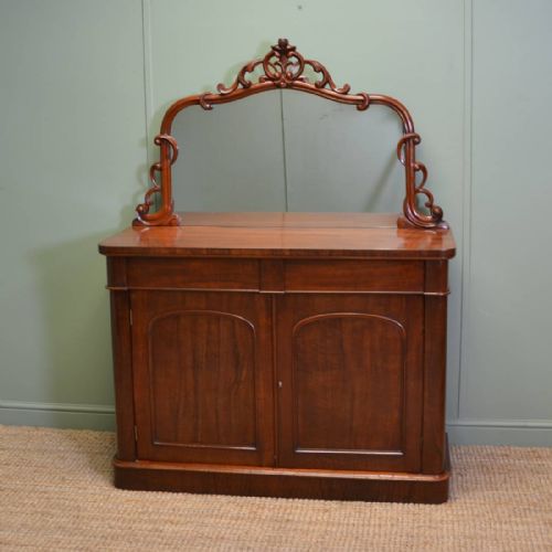Superb Quality Victorian Antique Mahogany Chiffonier / Sideboard