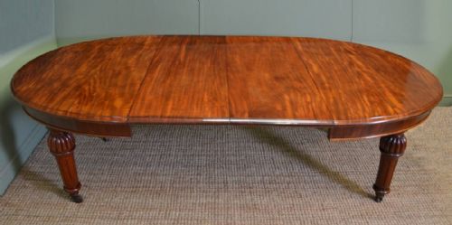 Magnificent Quality Large Victorian Mahogany Antique Wind Out Dining Table