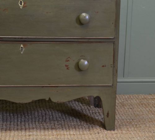 fig 1. Country Regency Antique Painted Chest Of Drawers