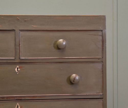 fig 2. Country Regency Antique Painted Chest Of Drawers