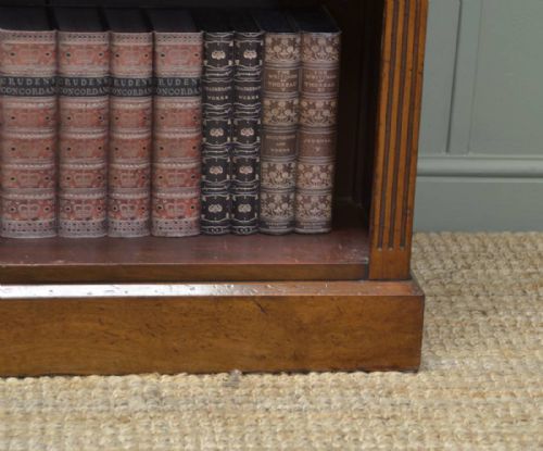 fig 1. Quality Victorian Antique Walnut Open Bookcase