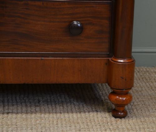 fig 1. Stunning Quality Victorian Scottish Large Antique Mahogany Chest Of Drawers