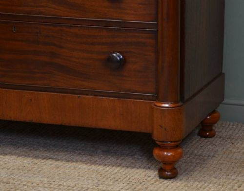 fig 2. Stunning Quality Victorian Scottish Large Antique Mahogany Chest Of Drawers