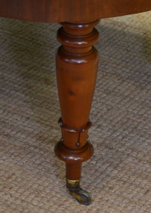 fig 2. Unusual Large Tulip Carved Victorian Antique Mahogany Extending Dining Table