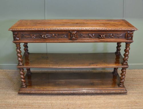 
Fine Quality Victorian Antique Oak Buffet / Side Server
