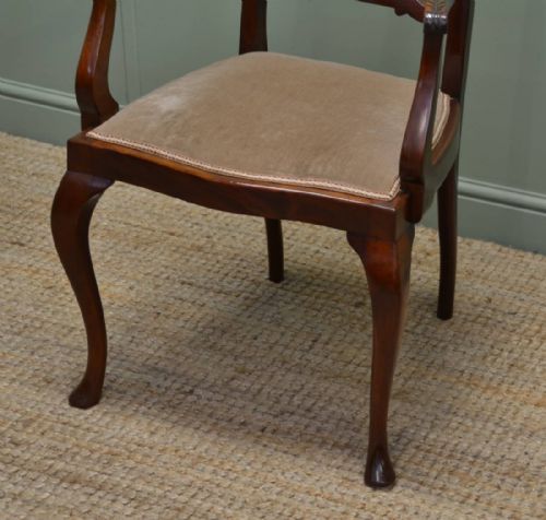 fig 2. Quality Set Of Six Fine Antique Edwardian Dining Chairs