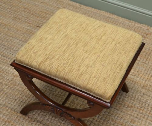 fig 1. Fine Quality Regency Antique X Framed Stool