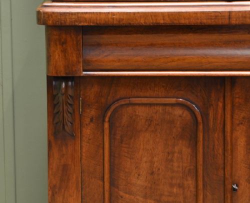fig 2. Beautifully Figured Walnut Victorian Antique Bookcase