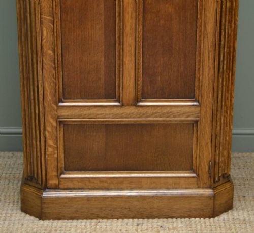 fig 2. Quality Golden Oak Antique Hall Wardrobe