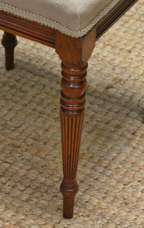 fig 1. Elegant Victorian Antique Walnut Stool