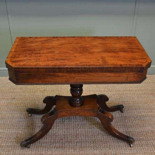 Fine Regency Mahogany Antique Games / Console Table