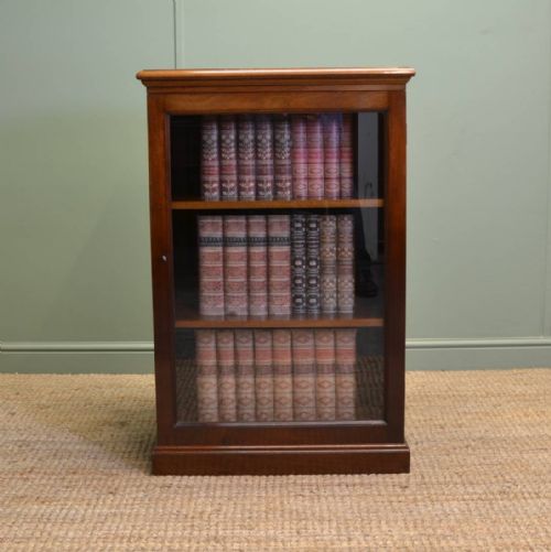 Unusual Victorian Antique Mahogany Shop Display Cabinet