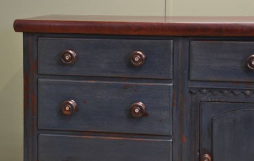 fig 2. Country Painted Victorian Antique Dresser Base