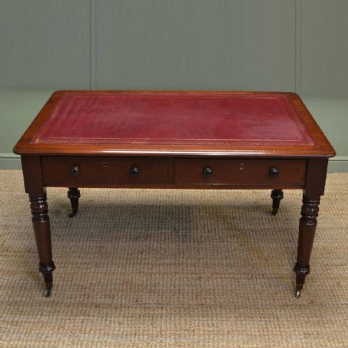 Fine Quality Regency Antique Partners Writing Table / Desk