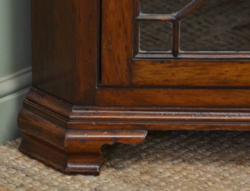 fig 2. Georgian Antique Glazed Mahogany Floor Standing Antique Corner Cupboard