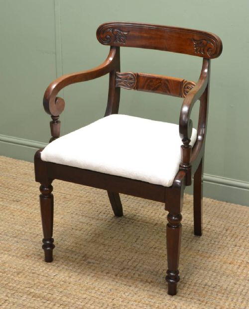 fig 1. Fine Set Of Six William IV Antique Dining Chairs