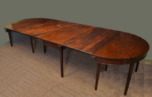 Huge Twelve 12 Ft Georgian Mahogany Antique Dining Table