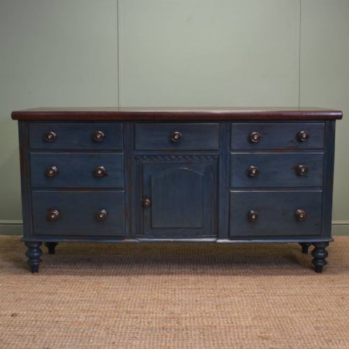 Country Painted Victorian Antique Dresser Base