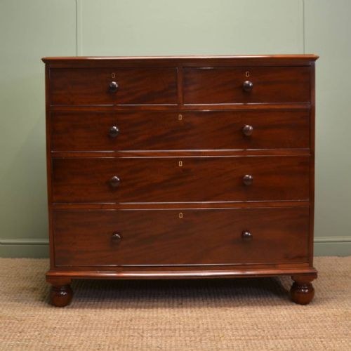 Stunning Quality Fine Regency Antique Mahogany Chest of Drawers