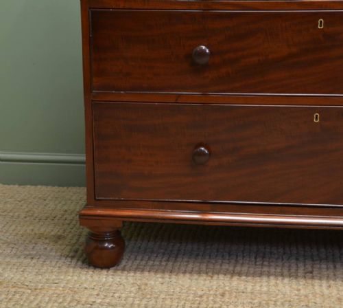 fig 1. Stunning Quality Fine Regency Antique Mahogany Chest Of Drawers