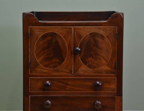 fig 2. Unusual Quality Georgian Mahogany Antique Cabinet