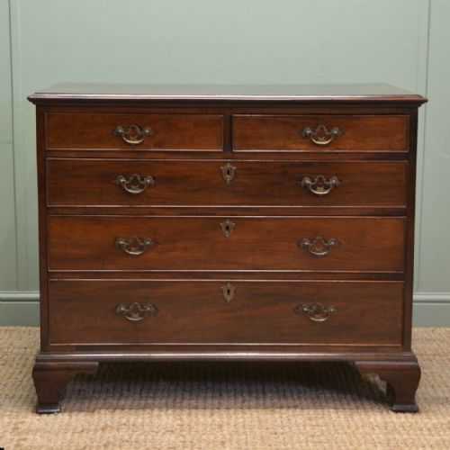Fine Quality Small George III Mahogany Antique Chest of Drawers