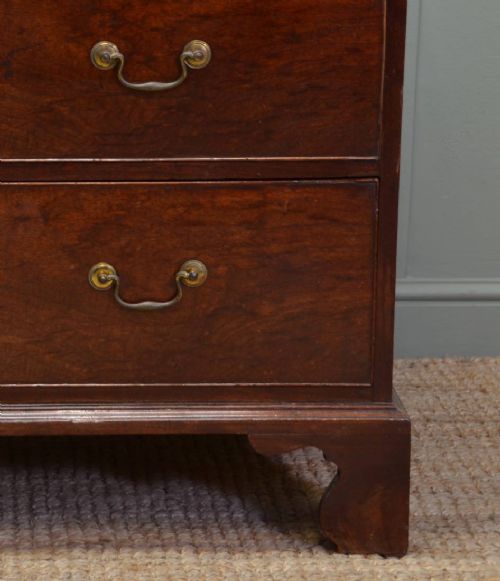 fig 1. Beautifully Figured George III Mahogany Antique Chest Of Drawers