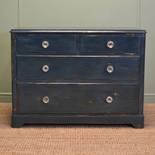 Victorian Country Painted Antique Chest of Drawers