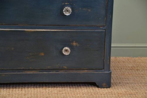 fig 1. Victorian Country Painted Antique Chest Of Drawers
