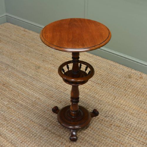 Unusual Victorian Antique Work / Occasional Mahogany Table