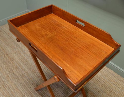 fig 1. Victorian Mahogany Antique Butlers Tray
