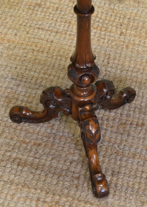 fig 2. Beautifully Figured Victorian Walnut Antique Occasional Table