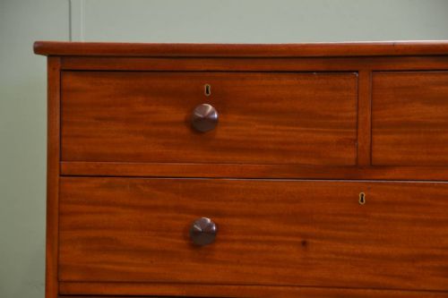fig 2. Spectacular Figured Mahogany Victorian Antique Chest Of Drawers