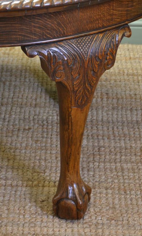 fig 2. Quality Oak Extending Wind Out Edwardian Dining Table