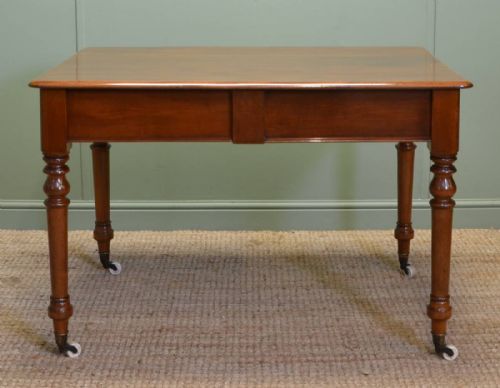 fig 1. Magnificent Quality Victorian Figured Mahogany Antique Writing Table