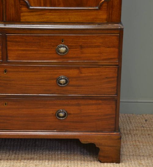 fig 2. Fine Regency Mahogany Antique Linen Press