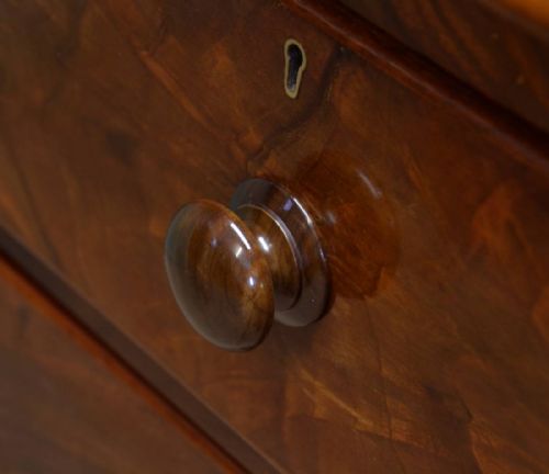 fig 1. Rich Figured Walnut Antique Victorian Chest Of Drawers