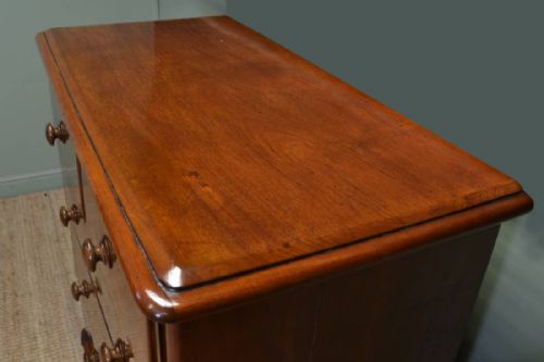 fig 2. Rich Figured Walnut Antique Victorian Chest Of Drawers