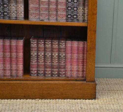 fig 1. Characterful Victorian Oak Antique Open Bookcase