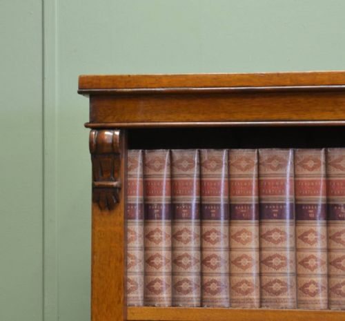 fig 2. Characterful Victorian Oak Antique Open Bookcase