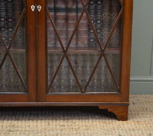 fig 1. Georgian Mahogany Astragal Glazed Antique Bookcase