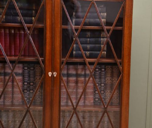 fig 2. Georgian Mahogany Astragal Glazed Antique Bookcase