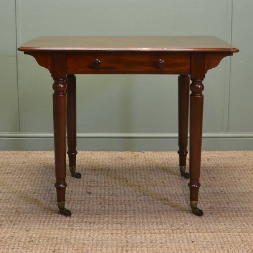 Stunning Holland and Sons Antique Victorian Writing / Side Table