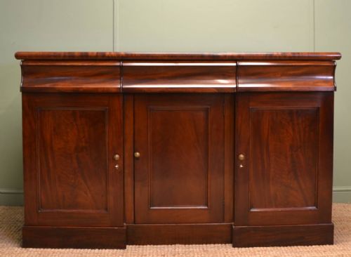 Quality Victorian Figured Mahogany Antique Sideboard
